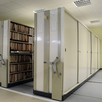 rayonnage-mobile-tole-archives-courantes armoire archive mobile portes coulissantes - archives courantes - profiltol